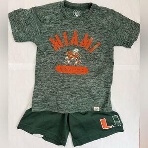 Miami Hurricanes Kids T-Shirt and Shorts Set